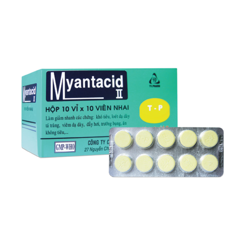 Viên nhai Myantacid-II v/10,h/100