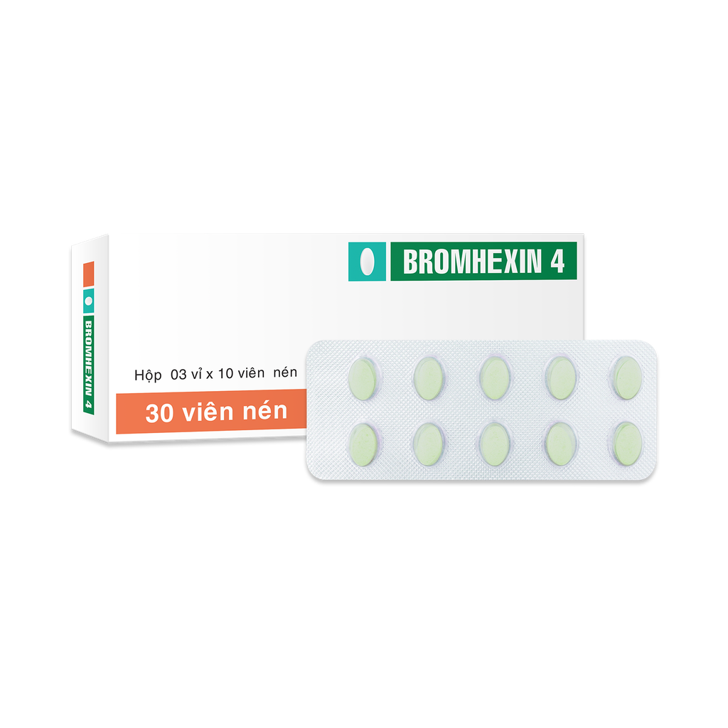 Viên nén Bromhexin 4mg V/10,H/30