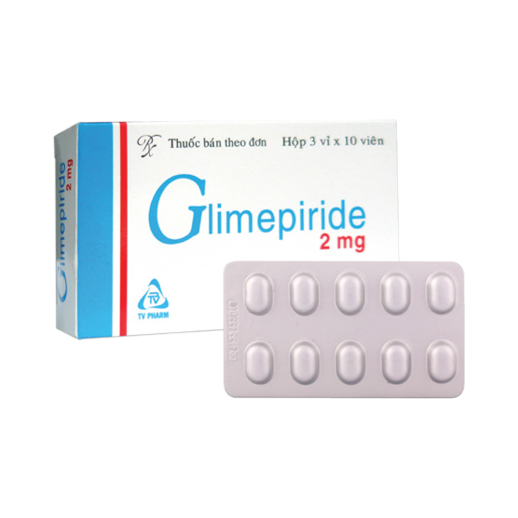 Viên nén Glimepiride 2mg V/10, H/30