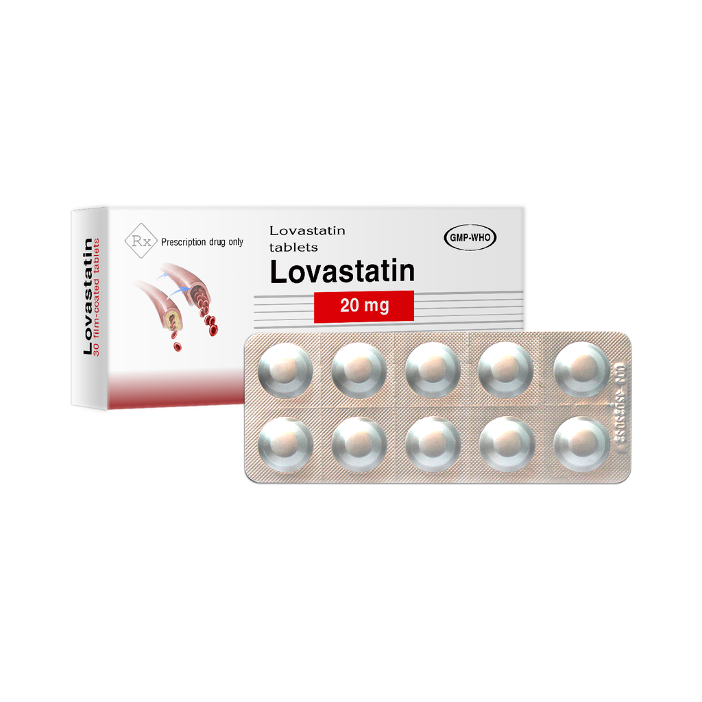 Viên nén Lovastatin 20mg V/10, H/30