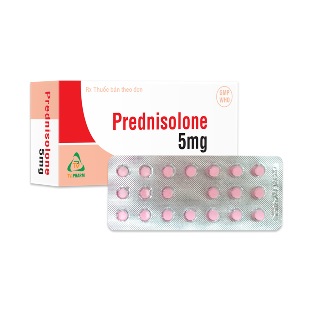 Viên nén Prednisolone 5mg v/20, H/200