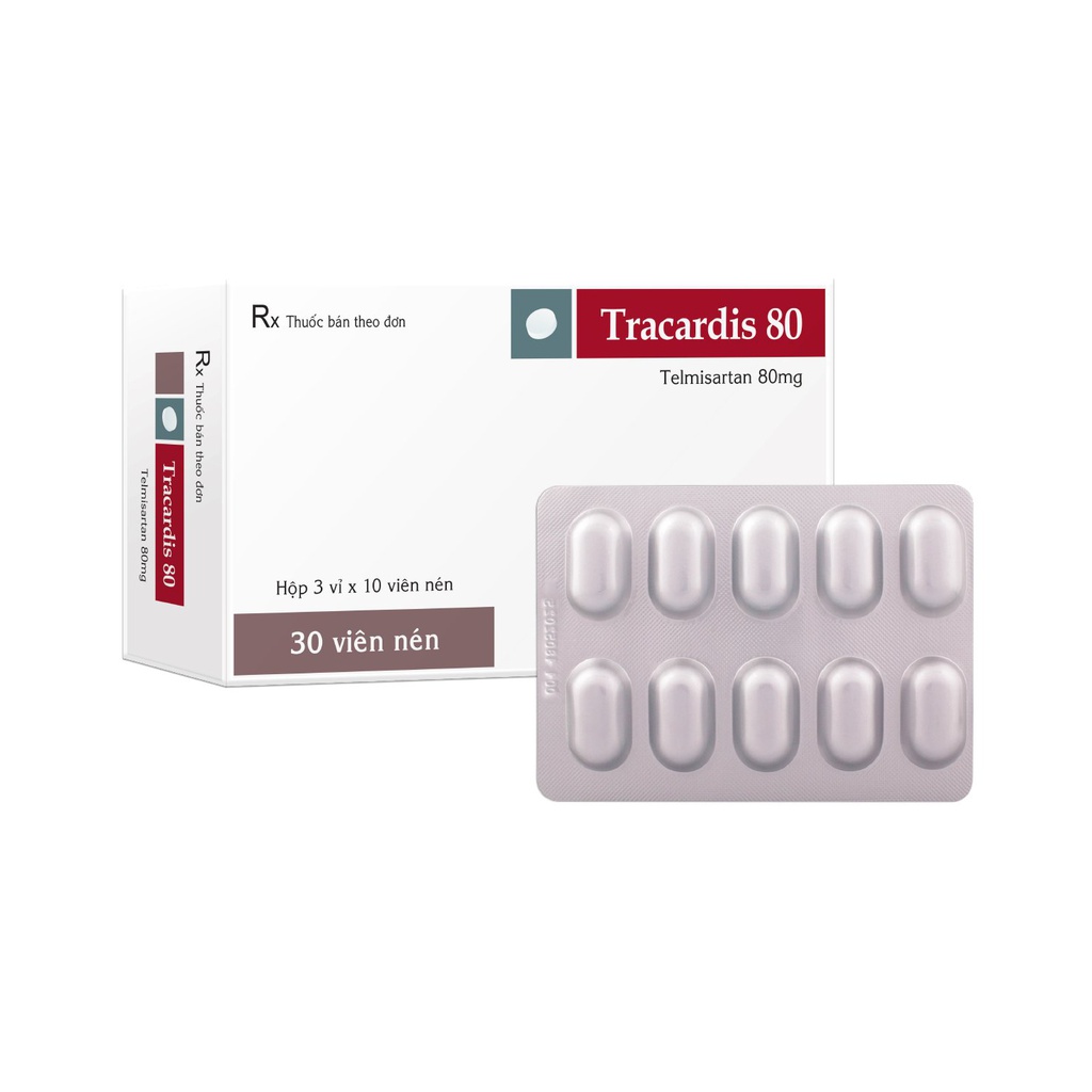 Viên nén Tracardis 80mg V/10, H30