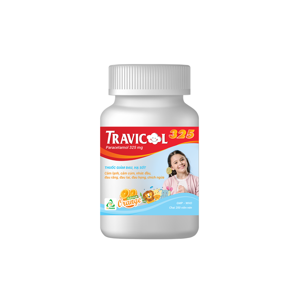 Viên nén Travicol 325mg C/200
