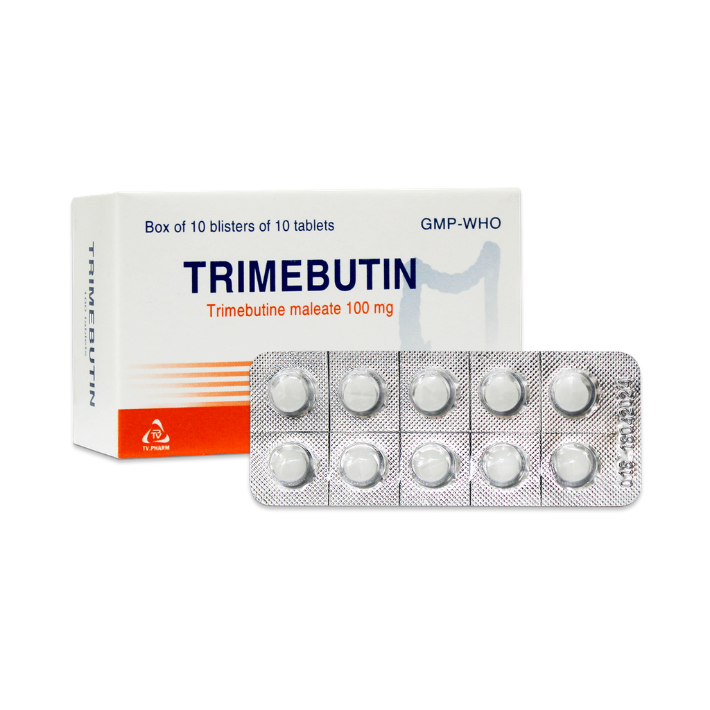 Viên nén Trimebutin 100 mg V/10,H/100