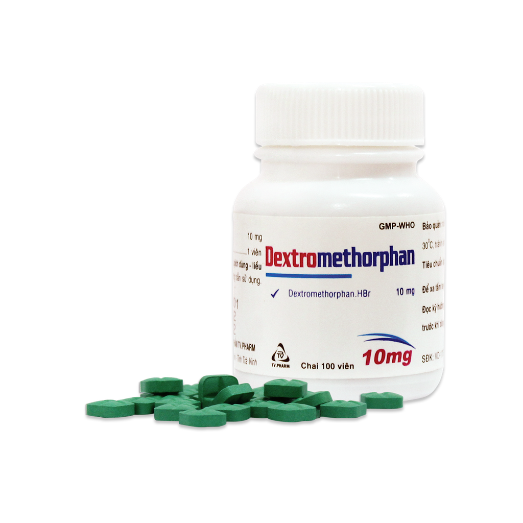 Viên bao phim Dextromethorphan 10mg C/100