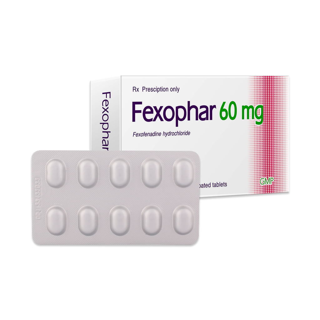 Viên bao phim Fexophar 60mg v/10, h/50