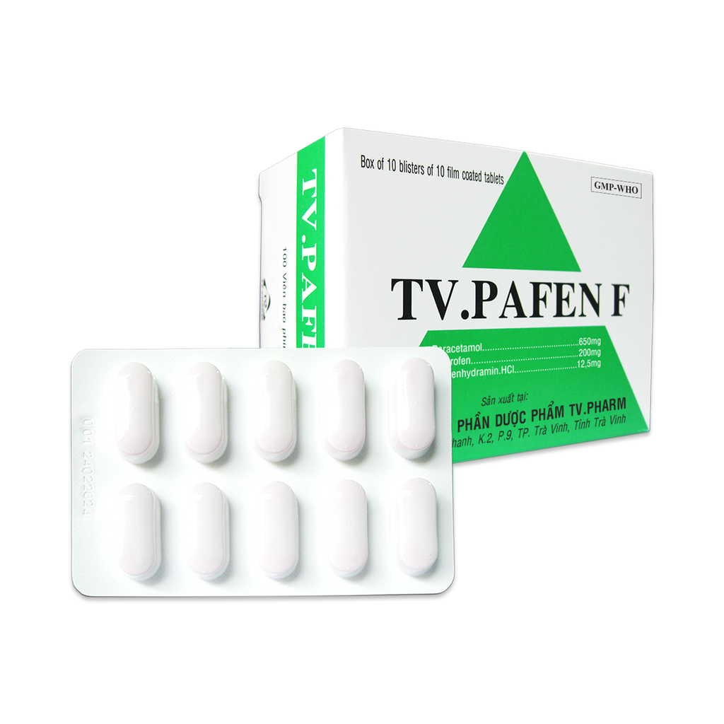 Viên bao phim TV-PAFEN F V/10, H100