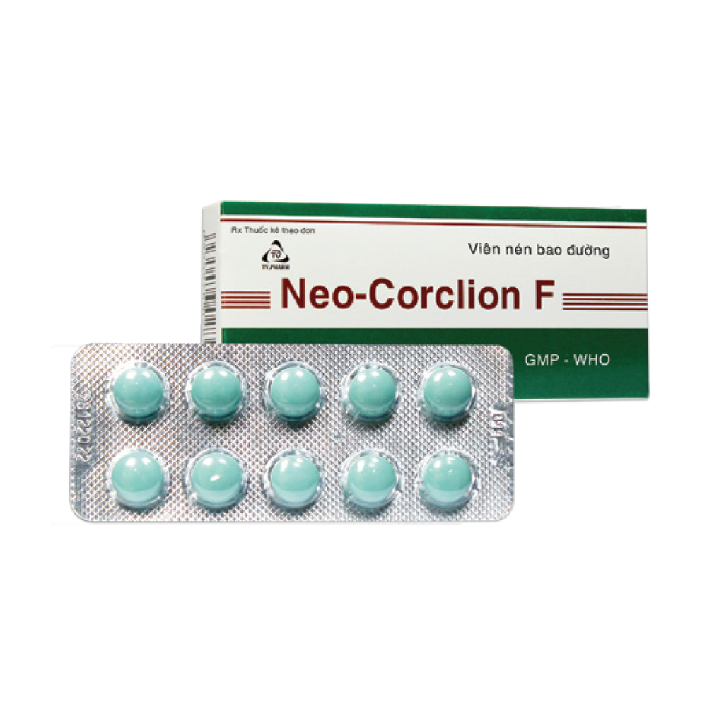 Viên bao đường Neo-Corclion F V/10,H/20