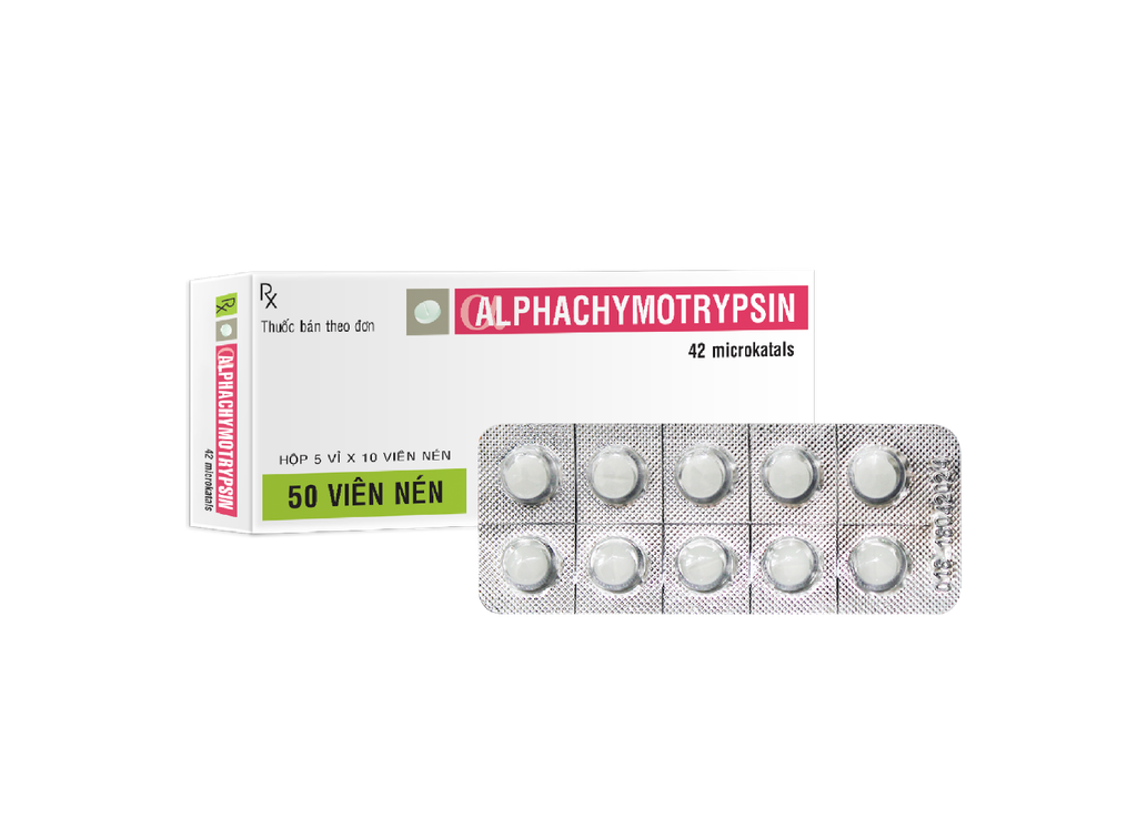VIÊN NÉN ALPHACHYMOTRYPSIN 8.4 mg V/10, H/50