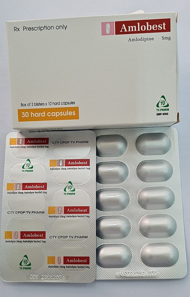 Viên nang cứng Amlobest V/10, H30