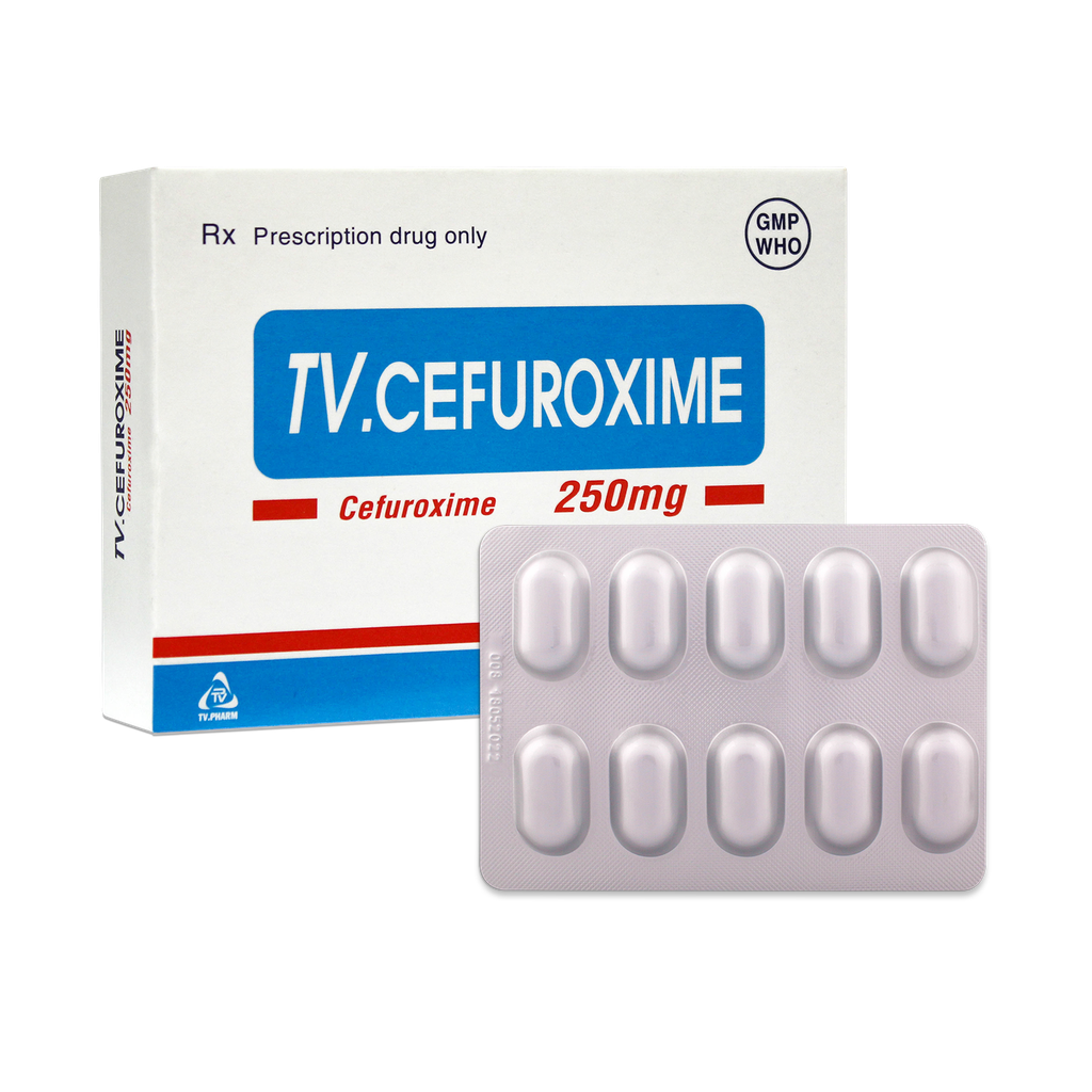 Viên bao phim TV-Cefuroxime 250mg v/10,h/20