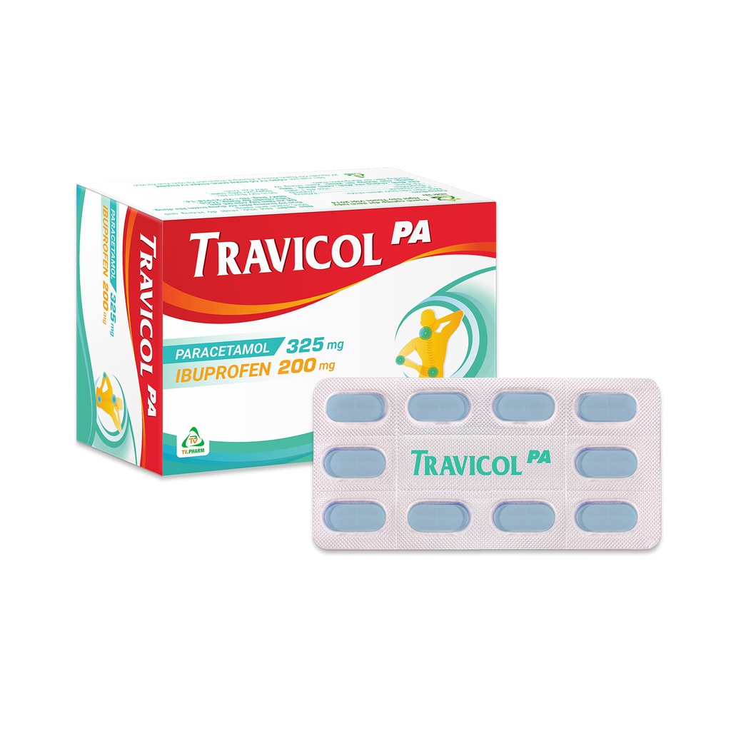 Viên bao phim Travicol PA V/10, H/100