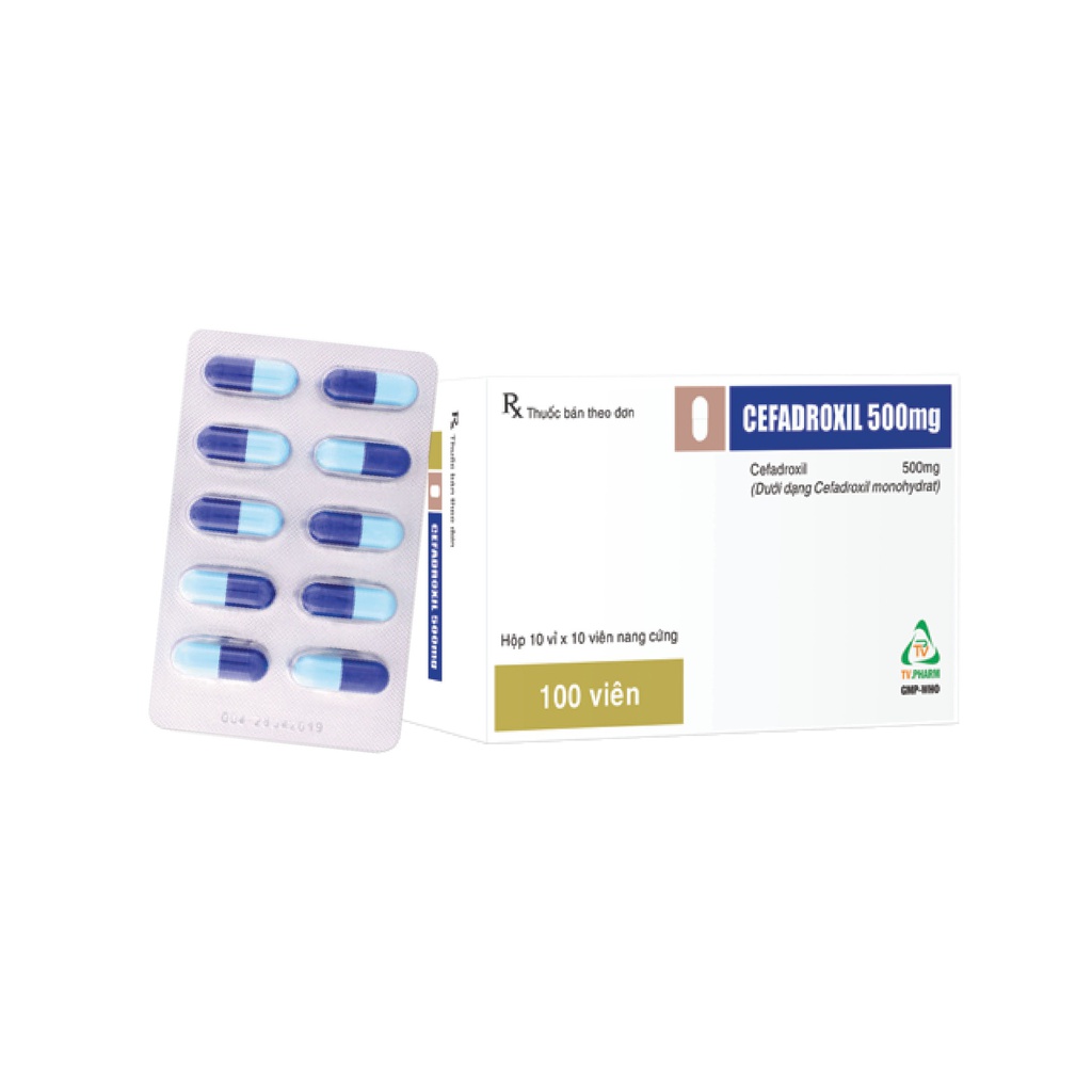 Viên nang cứng Cefalexin 500mg V/10,H/100
