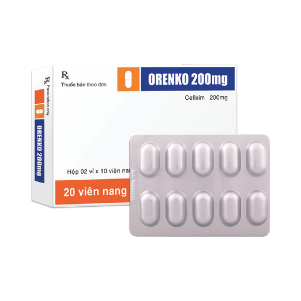 Viên nang cứng Orenko 200mg Alu V/10,H/20