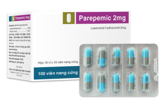 Viên nang cứng Parepemic Caps 2mg V/10,H/100