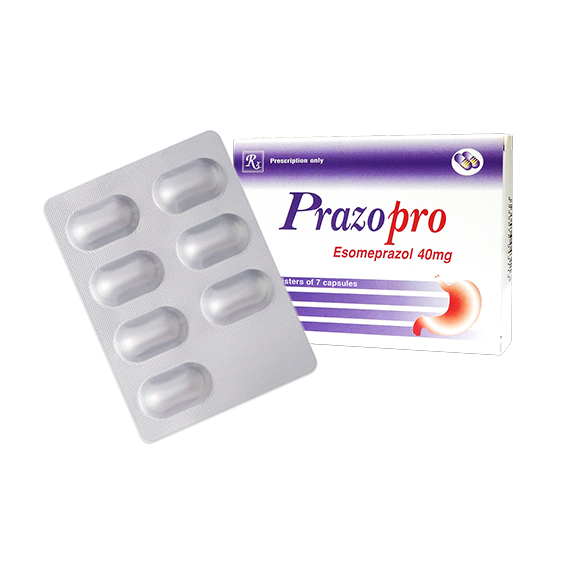 Viên nang cứng Prazopro 40mg V/7, H/14
