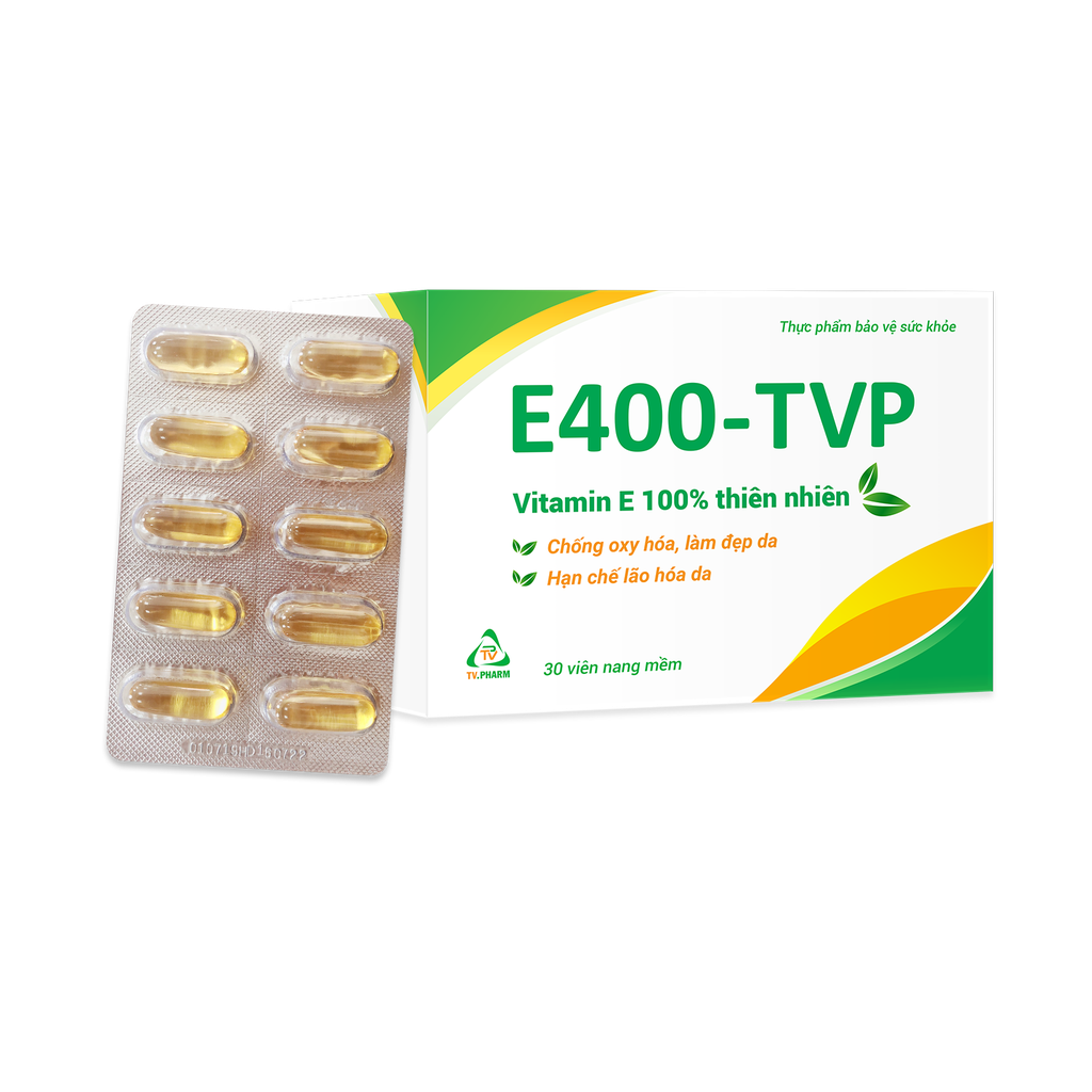 Viên nang mềm E400-TVP V/10, H/30