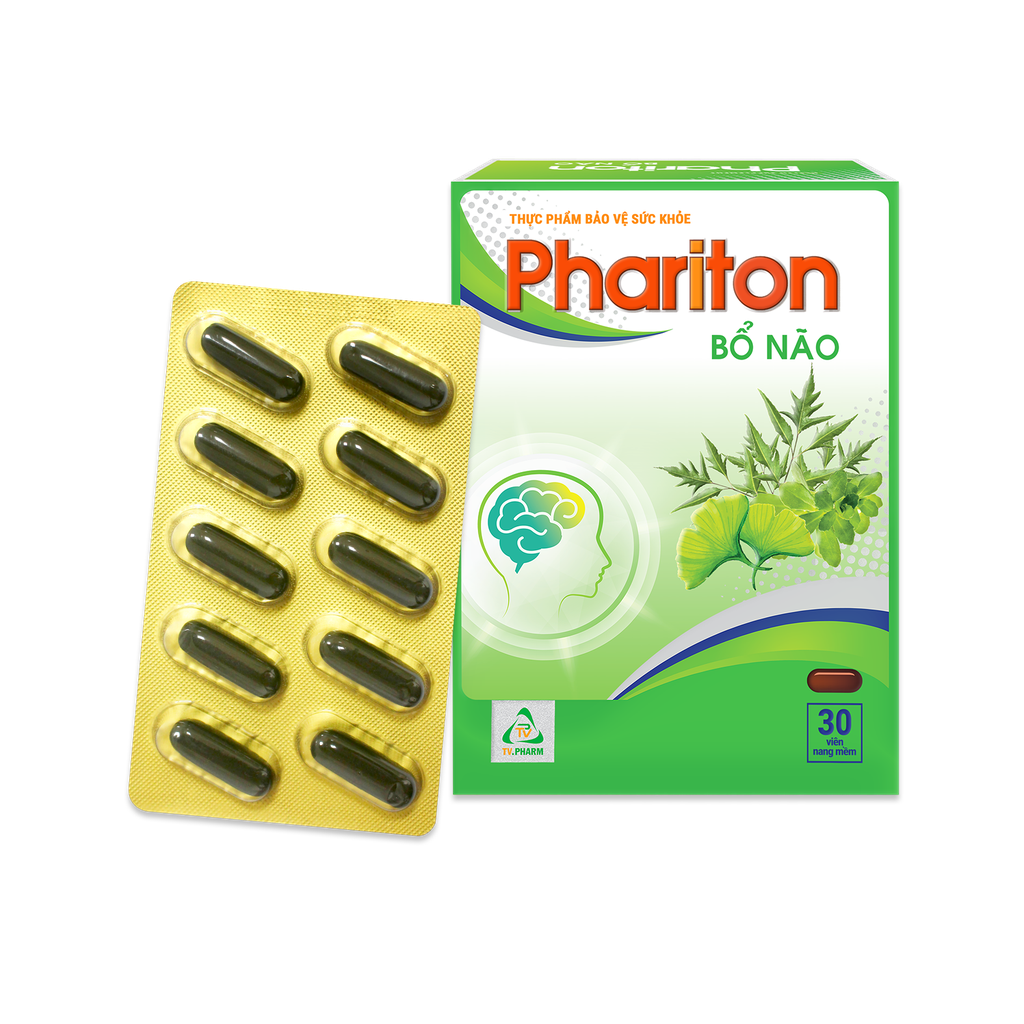 Viên nang mềm Phariton bổ não V/10, H/30